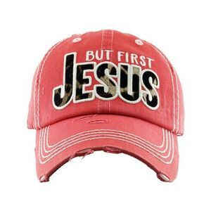 2/$30 Hot Pink But First Jesus Baseball Hat